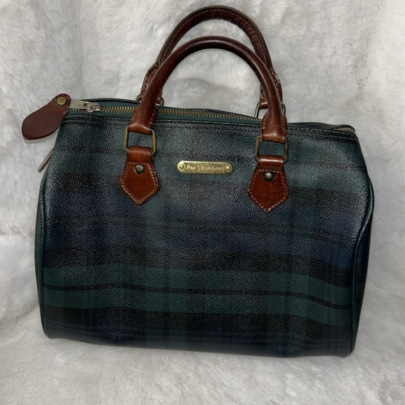 Polo Ralph Lauren Handbags - Polo Ralph Lauren Vintage Tartan Blackwatch Gingham Speedy doctor bag